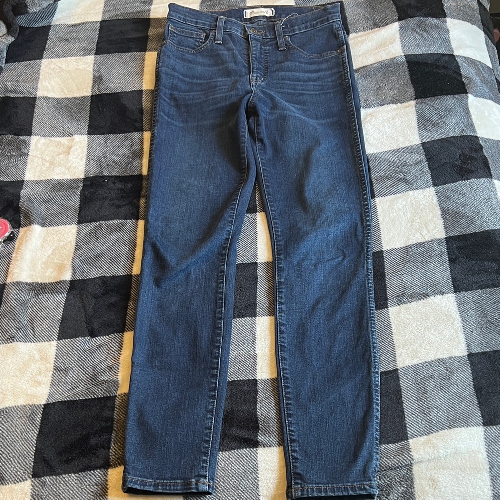 Madewell Dark Blue 10” High Rise Skinny Jeans size 25